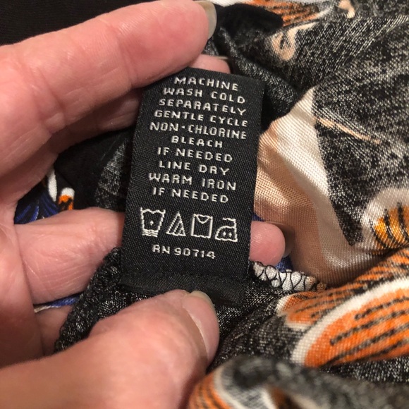 MSK Black Dress with Floral Accents - Picture 6 of 6